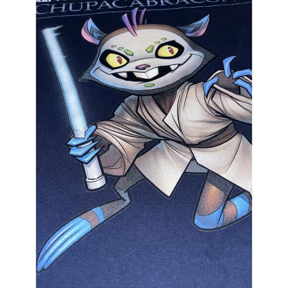 Chupacabra Con V Medium T Shirt Chango Star Wars RPG Fandom Gamer Cryptid Magic - Picture 4 of 5